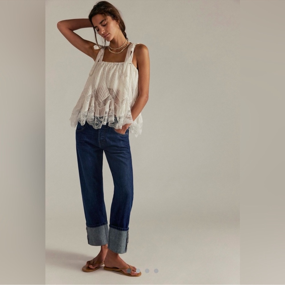 NWT Free People Slade Slim Selvedge Jean - Picture 3 of 4